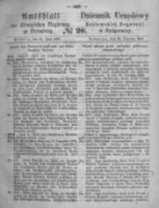 Amtsblatt der K&ouml;niglichen Preussischen Regierung zu Bromberg. 1869.06.25 No.26
