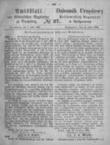 Amtsblatt der K&ouml;niglichen Preussischen Regierung zu Bromberg. 1869.07.02 No.27