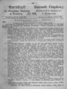 Amtsblatt der K&ouml;niglichen Preussischen Regierung zu Bromberg. 1869.08.20 No.34