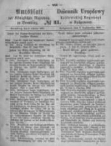 Amtsblatt der K&ouml;niglichen Preussischen Regierung zu Bromberg. 1869.10.08 No.41