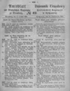 Amtsblatt der K&ouml;niglichen Preussischen Regierung zu Bromberg. 1869.10.15 No.42