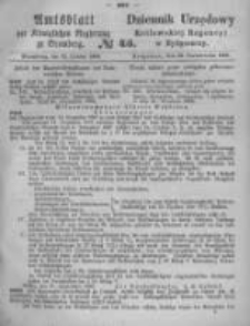 Amtsblatt der K&ouml;niglichen Preussischen Regierung zu Bromberg. 1869.10.22 No.43