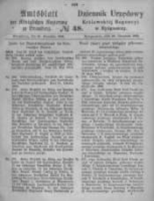 Amtsblatt der K&ouml;niglichen Preussischen Regierung zu Bromberg. 1869.11.26 No.48