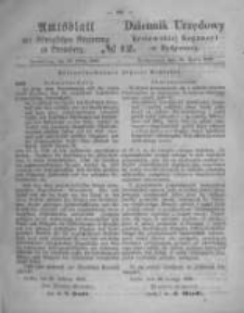 Amtsblatt der K&ouml;niglichen Preussischen Regierung zu Bromberg. 1868.03.20 No.12