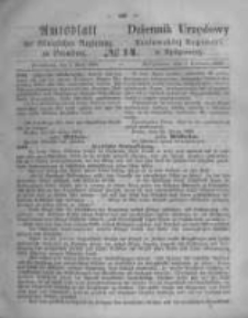 Amtsblatt der K&ouml;niglichen Preussischen Regierung zu Bromberg. 1868.04.03 No.14