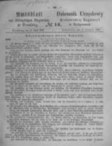 Amtsblatt der K&ouml;niglichen Preussischen Regierung zu Bromberg. 1868.04.10 No.15