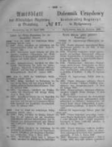 Amtsblatt der K&ouml;niglichen Preussischen Regierung zu Bromberg. 1868.04.24 No.17