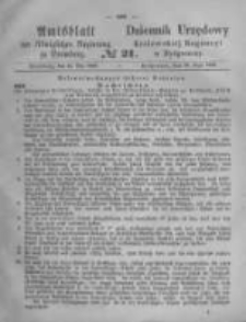 Amtsblatt der K&ouml;niglichen Preussischen Regierung zu Bromberg. 1868.05.22 No.21