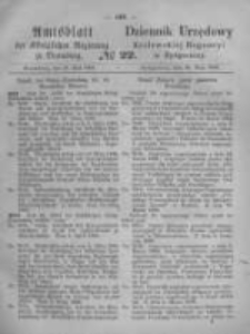 Amtsblatt der K&ouml;niglichen Preussischen Regierung zu Bromberg. 1868.05.29 No.22
