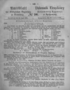 Amtsblatt der K&ouml;niglichen Preussischen Regierung zu Bromberg. 1868.06.26 No.26