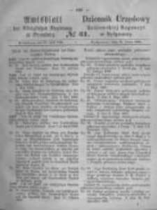 Amtsblatt der K&ouml;niglichen Preussischen Regierung zu Bromberg. 1868.07.31 No.31
