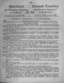Amtsblatt der K&ouml;niglichen Preussischen Regierung zu Bromberg. 1868.08.21 No.34