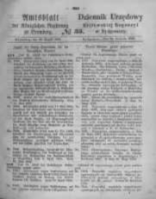 Amtsblatt der K&ouml;niglichen Preussischen Regierung zu Bromberg. 1868.08.28 No.35