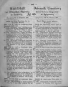 Amtsblatt der K&ouml;niglichen Preussischen Regierung zu Bromberg. 1868.09.25 No.39