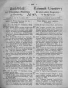 Amtsblatt der K&ouml;niglichen Preussischen Regierung zu Bromberg. 1868.11.20 No.47