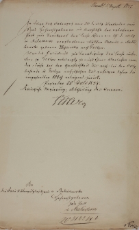 List dotyczący poch&oacute;wku Teresy Bojanowskiej na Świętej G&oacute;rze z 30.VIII.1834