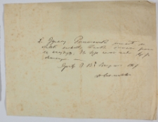 Dokument pochowania Ignacego Porczinowskiego z 13.VIII.1857