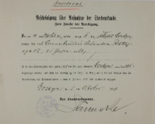 Akt zgonu Ratajczaka z 5.X.1909