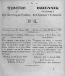 Amtsblatt der K&ouml;niglichen Preussischen Regierung zu Bromberg. 1851.01.31 No.5