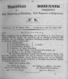 Amtsblatt der K&ouml;niglichen Preussischen Regierung zu Bromberg. 1851.02.28 No.9