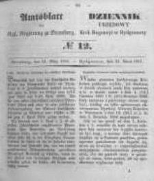 Amtsblatt der K&ouml;niglichen Preussischen Regierung zu Bromberg. 1851.03.21 No.12