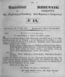 Amtsblatt der K&ouml;niglichen Preussischen Regierung zu Bromberg. 1851.04.04 No.14