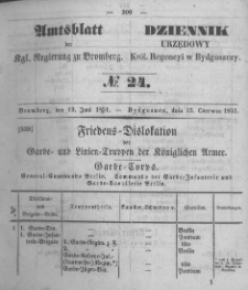Amtsblatt der K&ouml;niglichen Preussischen Regierung zu Bromberg. 1851.06.13 No.24