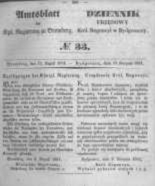 Amtsblatt der K&ouml;niglichen Preussischen Regierung zu Bromberg. 1851.08.15 No.33