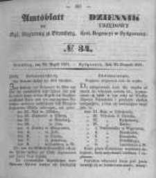Amtsblatt der K&ouml;niglichen Preussischen Regierung zu Bromberg. 1851.08.22 No.34
