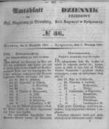 Amtsblatt der K&ouml;niglichen Preussischen Regierung zu Bromberg. 1851.09.05 No.36