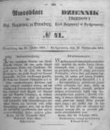 Amtsblatt der K&ouml;niglichen Preussischen Regierung zu Bromberg. 1851.10.10 No.41