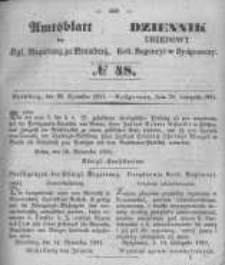 Amtsblatt der K&ouml;niglichen Preussischen Regierung zu Bromberg. 1851.11.28 No.48