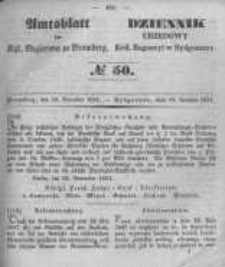 Amtsblatt der Königlichen Preussischen Regierung zu Bromberg. 1851.12.12 No.50