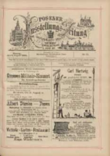 Posener Ausstellungs-Zeitung: Offizielles Organ der Provinzial-Gewerbe-Ausstellung 1895.08.05 Nr72