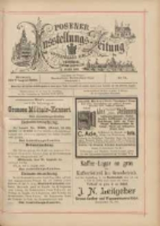 Posener Ausstellungs-Zeitung: Offizielles Organ der Provinzial-Gewerbe-Ausstellung 1895.08.07 Nr74