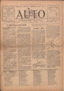 Auto: ilustrowane czasopismo sportowo-techniczne: automobilizm, lotnictwo, kolarstwo, sporty wodne, piłka nożna, sporty towarzyskie, atletyka, sporty zimowe i inne 1922.10.28 R.1 Nr11