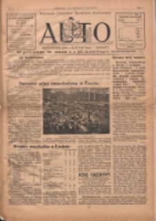 Auto: ilustrowane czasopismo sportowo-techniczne: automobilizm, lotnictwo, sporty 1922.11.15 R.1 Nr12