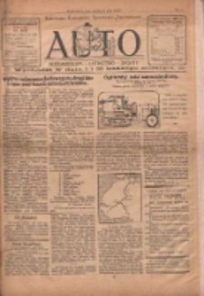 Auto: ilustrowane czasopismo sportowo-techniczne: automobilizm, lotnictwo, sporty 1922.12.15 R.1 Nr14