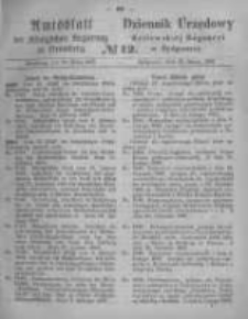 Amtsblatt der Königlichen Preussischen Regierung zu Bromberg. 1867.03.22 No.12