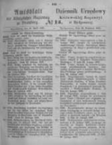 Amtsblatt der K&ouml;niglichen Preussischen Regierung zu Bromberg. 1867.04.12 No.15