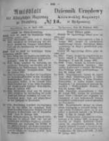 Amtsblatt der Königlichen Preussischen Regierung zu Bromberg. 1867.04.12 No.15