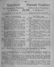 Amtsblatt der K&ouml;niglichen Preussischen Regierung zu Bromberg. 1867.06.28 No.26