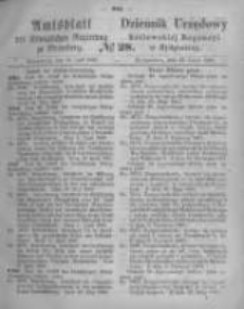 Amtsblatt der K&ouml;niglichen Preussischen Regierung zu Bromberg. 1867.07.12 No.28