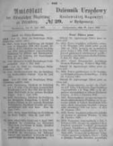 Amtsblatt der Königlichen Preussischen Regierung zu Bromberg. 1867.07.19 No.29