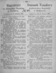 Amtsblatt der K&ouml;niglichen Preussischen Regierung zu Bromberg. 1867.09.13 No.37