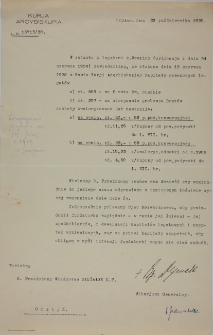 List Kurii Arcybiskupej do Ojca Przełożonego Władysława Służałka z 29.XI.1930