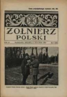 Żołnierz Polski : pismo poświęcone czynowi i doli żołnierza polskiego. R.4 1922 nr2
