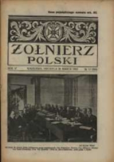 Żołnierz Polski : pismo poświęcone czynowi i doli żołnierza polskiego. R.4 1922 nr13