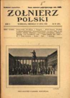 Żołnierz Polski : pismo poświęcone czynowi i doli żołnierza polskiego. R.5 1923 nr29