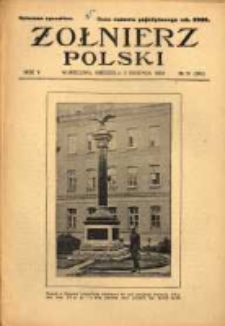 Żołnierz Polski : pismo poświęcone czynowi i doli żołnierza polskiego. R.5 1923 nr31